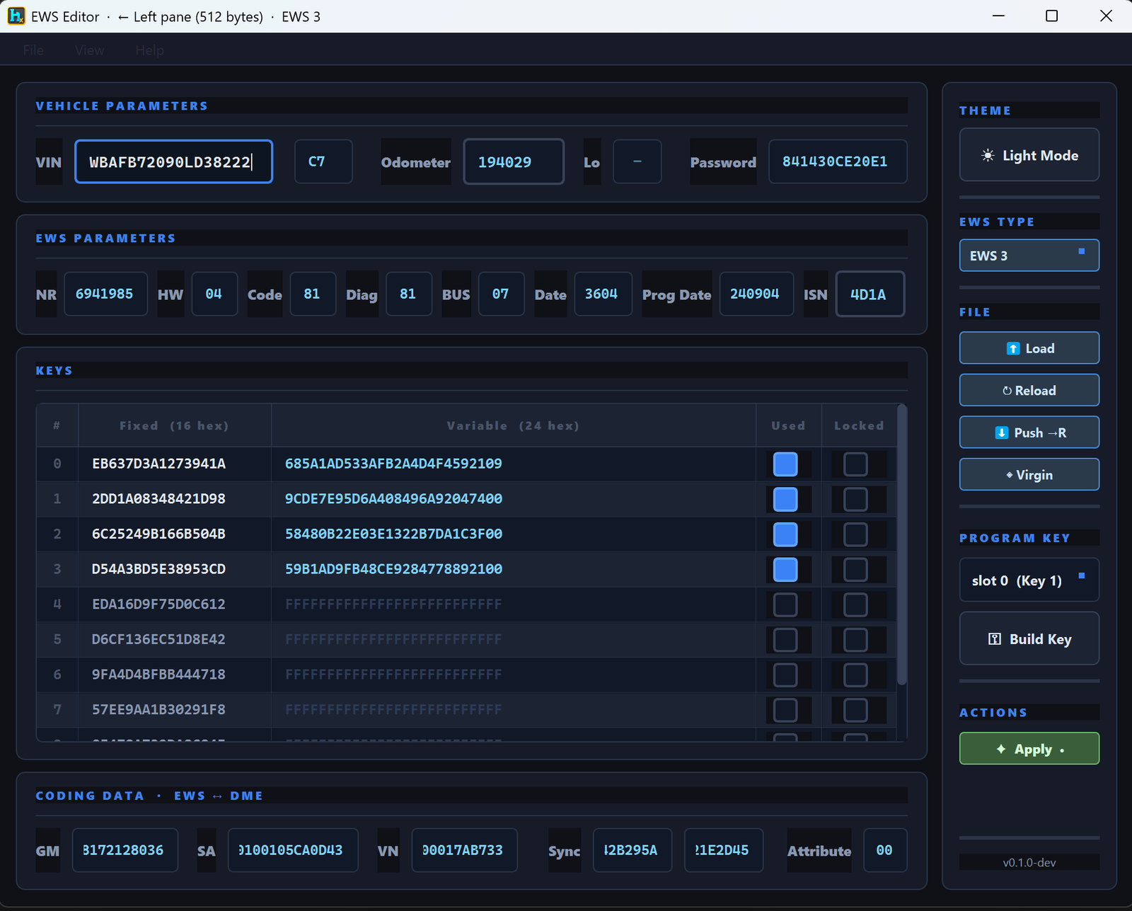 EWS Editor