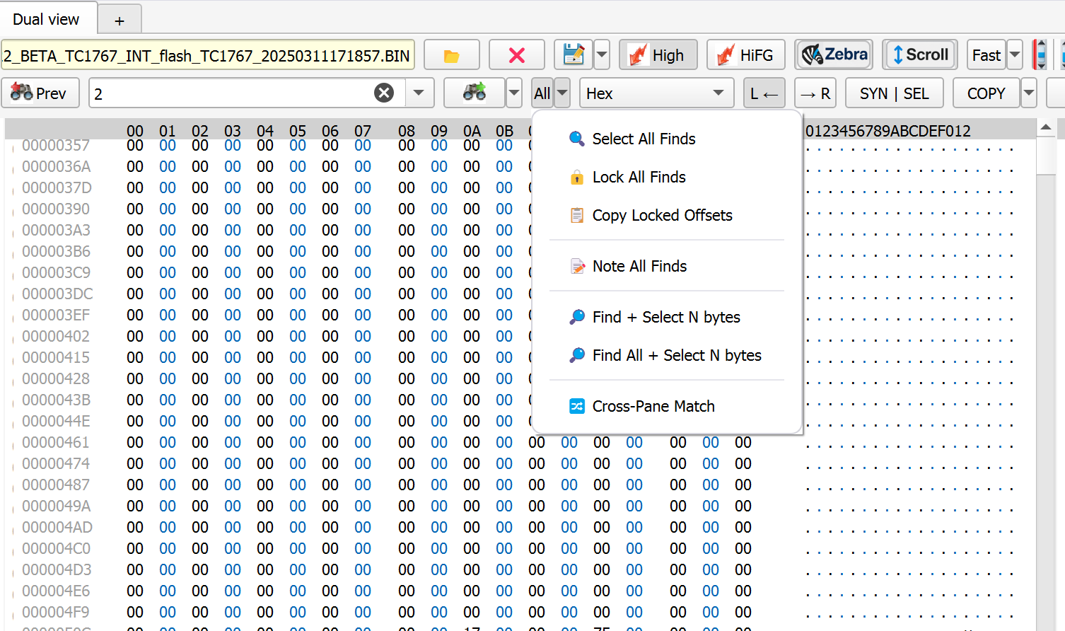 Finds dropdown options